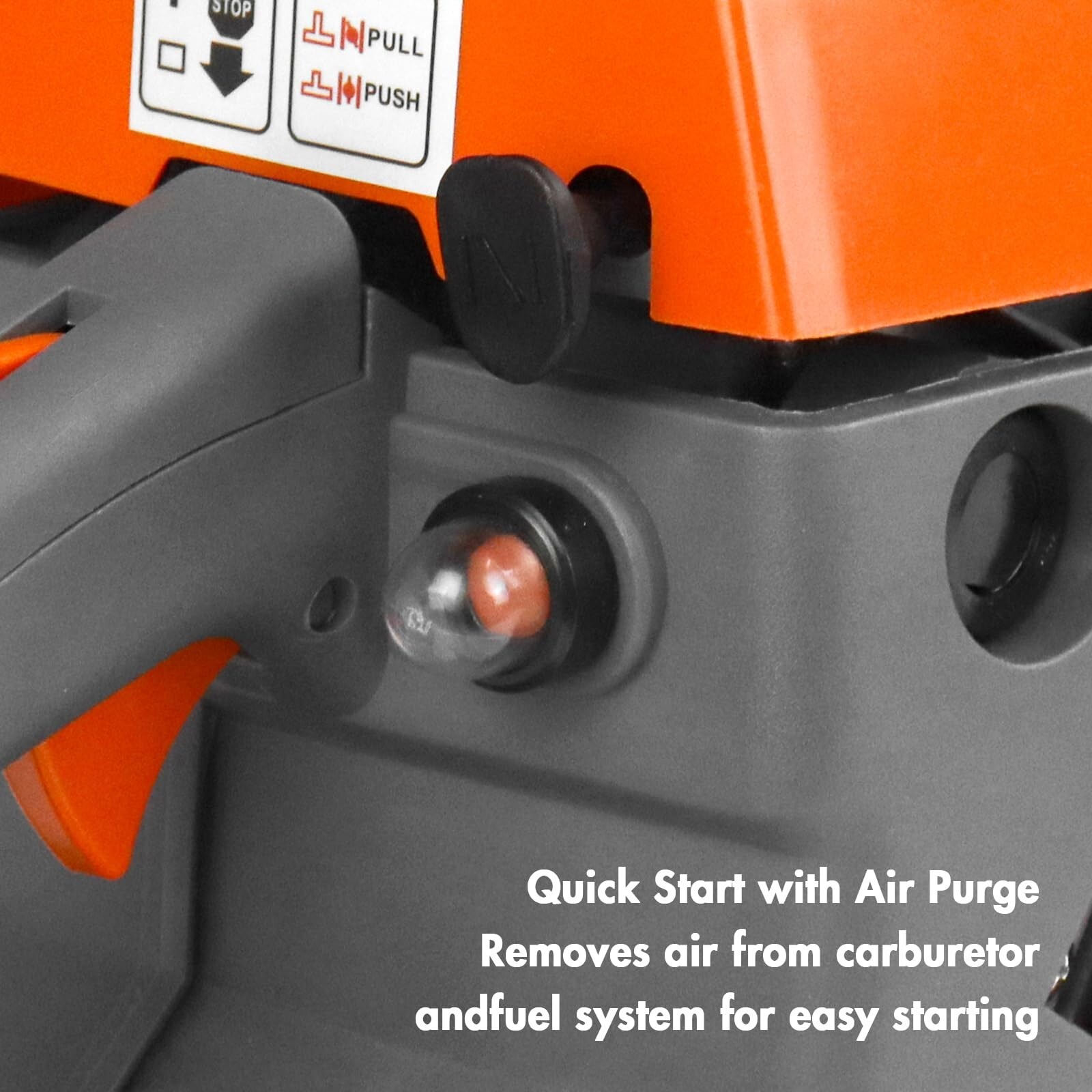 68CC 22'' 24'' Gasoline Chainsaw Powered Wood Cutting Engine Gas Chain Saw 2 Bar