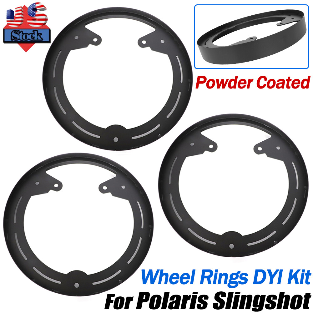 For POLARIS SLINGSHOT Wheel Rings DIY Kit LEDs Powdercoated Aluminum Ring Lights