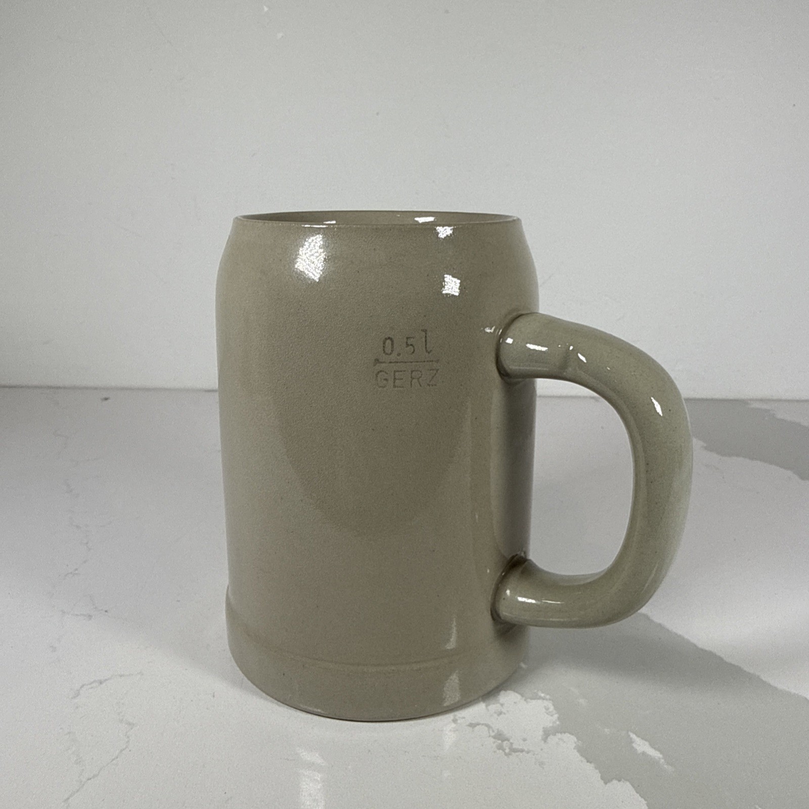 Vintage German Garmisch-Partenkirchen Stoneware Beer Mug Stein 0.5L Gerz*