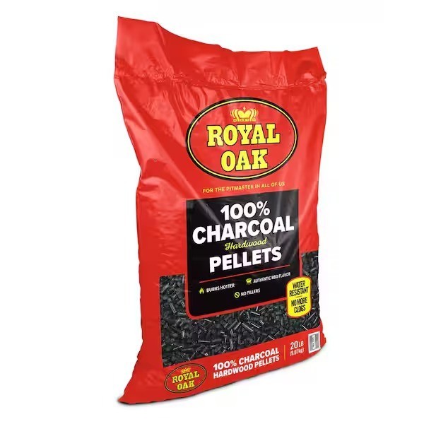 20 lb 100% Natural Hardwood Charcoal Pellets for Grills & Smokers New