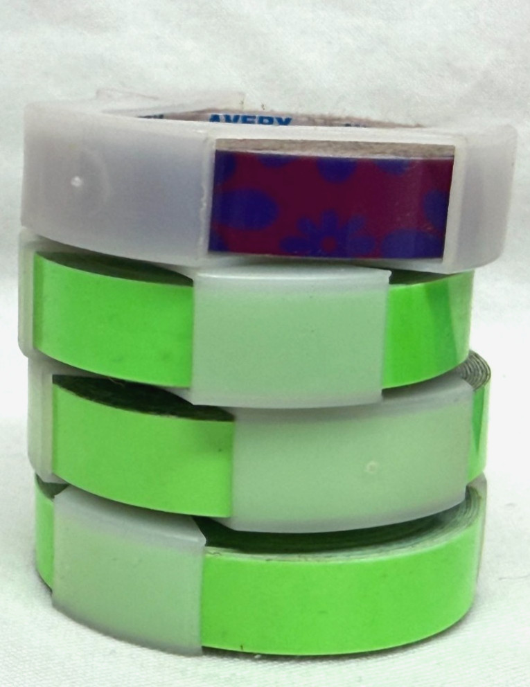 Vintage DYMO 1550 Handheld Label Maker Chrome/Black Extra Tape Tested!!