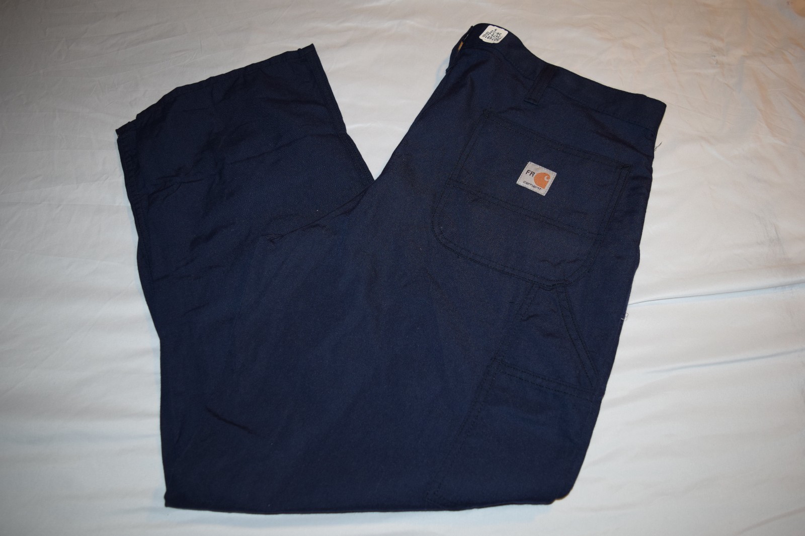 CARHARTT FR FLAME RESISTANT CAT 2 NAVY DUNGAREE WORK PANTS 73478-20, 38, 40