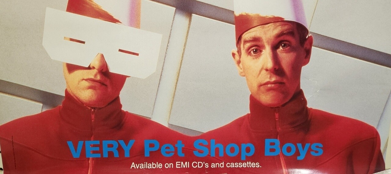 Pet Shop Boys 1993 Very Promotional Poster Excellent New Old Stock Condition
