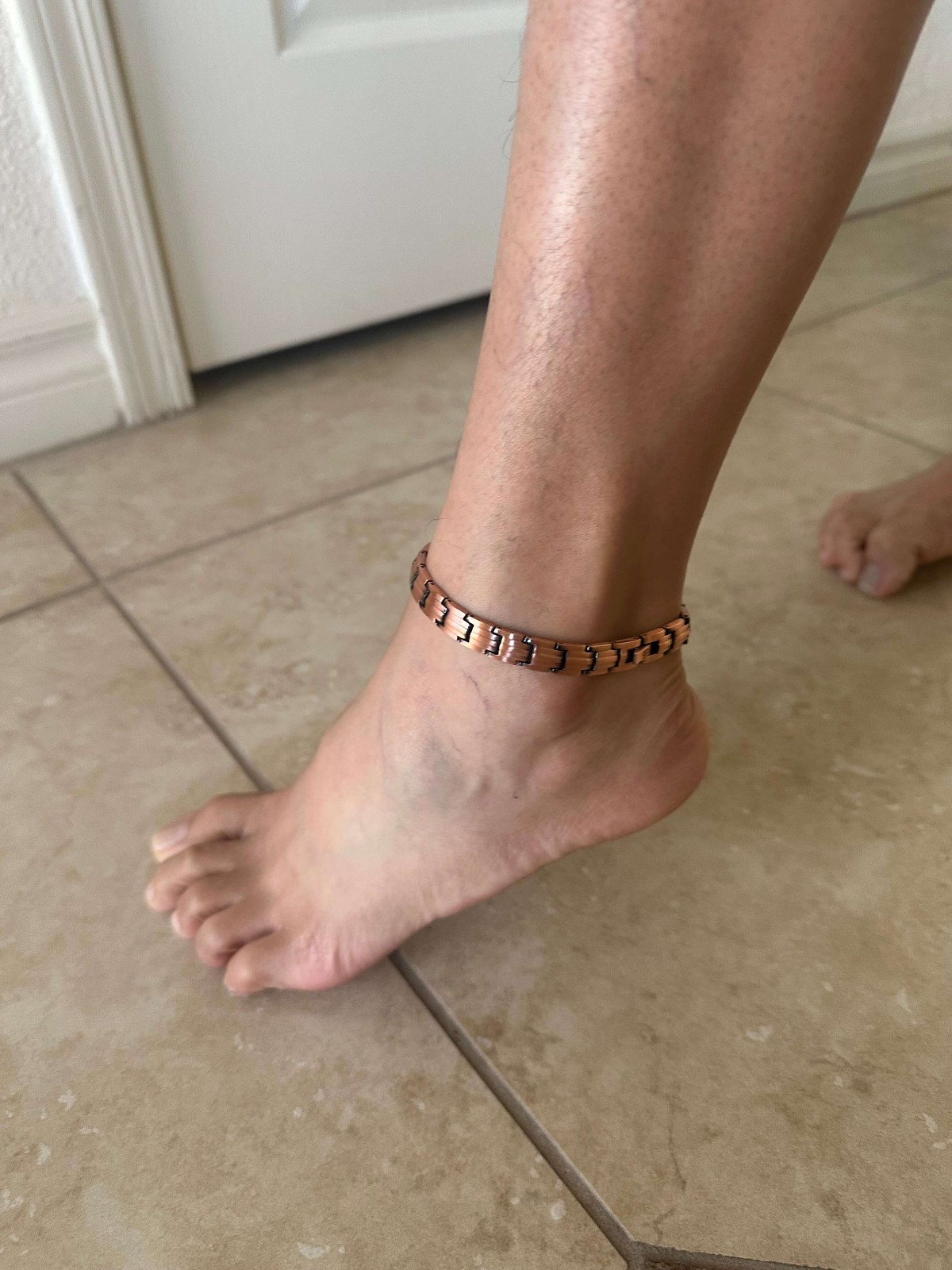 Gorgeous Slim Pure Copper Magnetic Anklet Bracelet Balance Energy Power Calm Joy