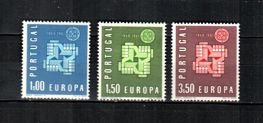 PORTUGAL Scott's 875-77 ( 3v ) Europa F/VF MNH ( 1961 ) #1