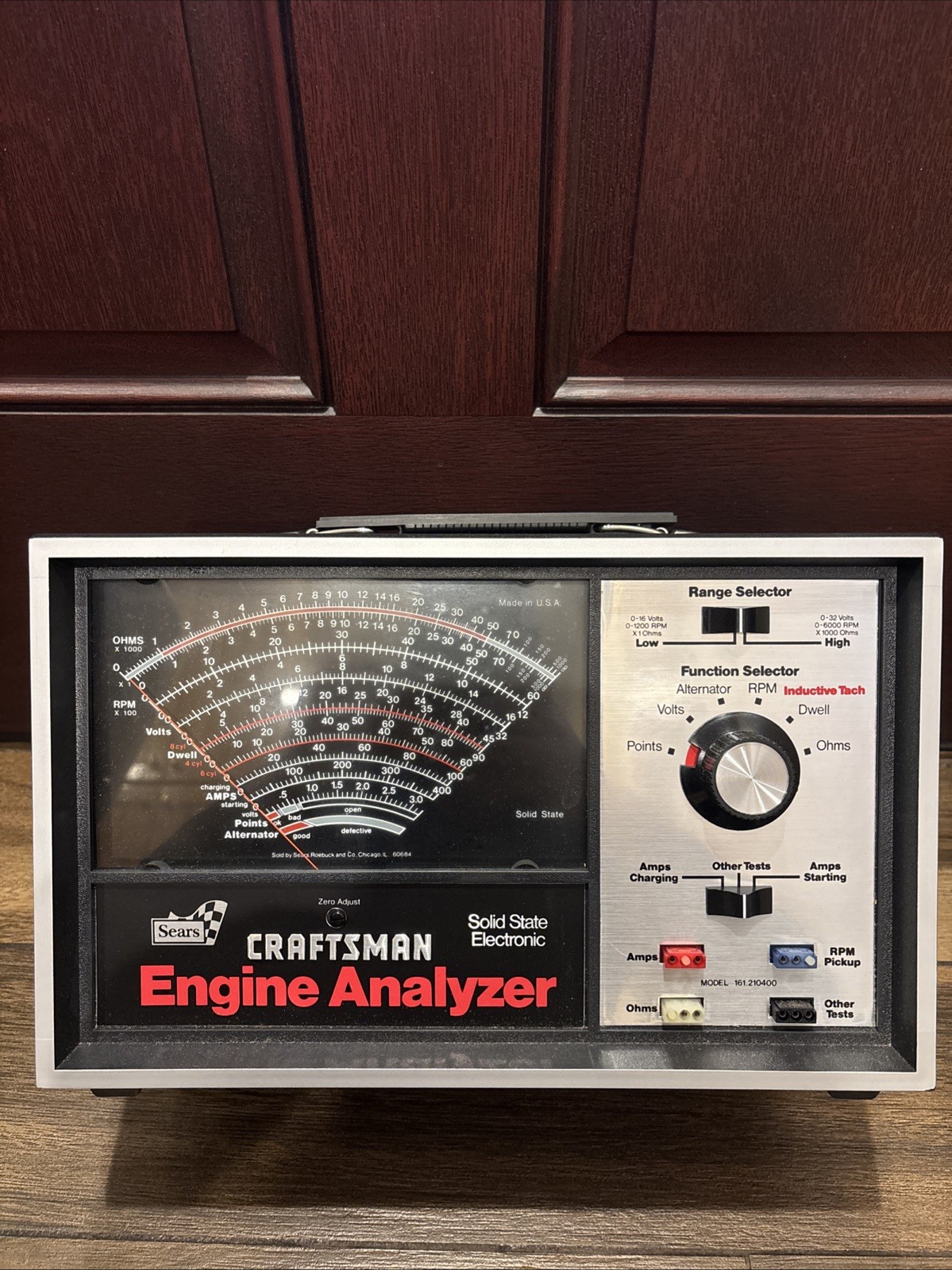 Vintage Sears Craftsman Engine Analyzer 28-21040 w/ Accessories - New old stock