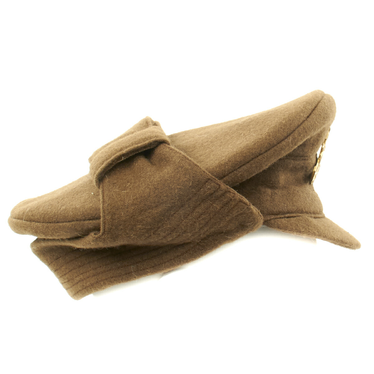 British WWI Gor Blimey 1915 Winter Forage Trench Wool Cap- Size US 7 1/2 (60cm)