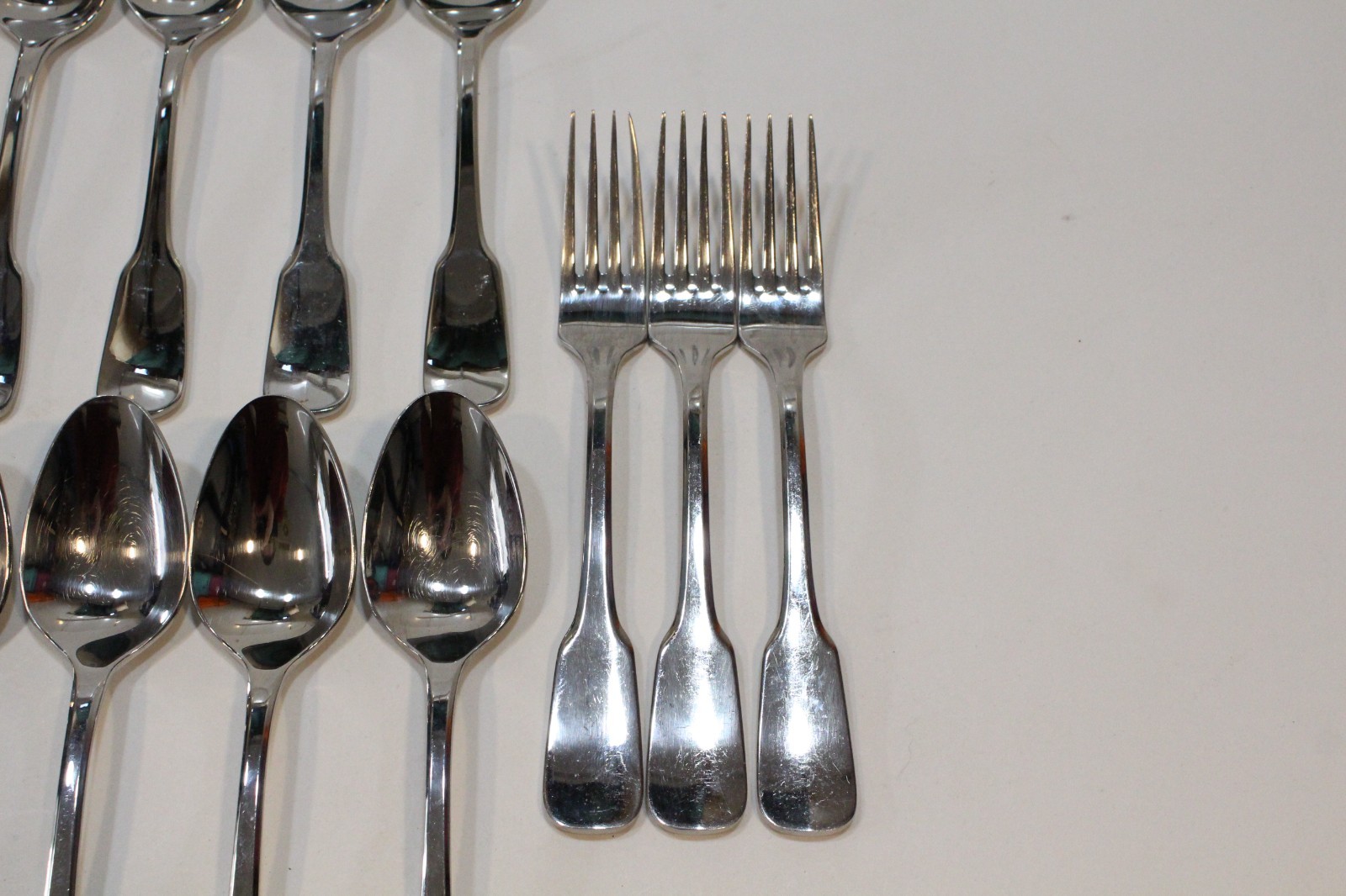 15 Piece Lot Ginkgo Helmick Alsace Stainless 18/8 Flatware