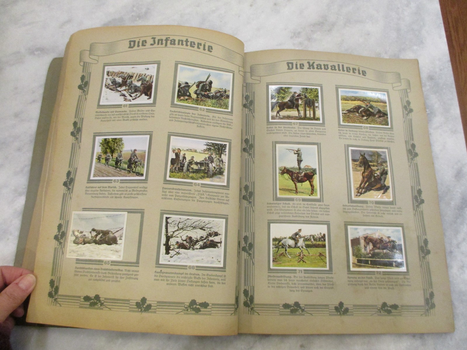 DIE DEUTLCHE WEHRMACHT - CIGARETTE CARDS PHOTO ALBUM - 1936 GERMAN - COMPLETE