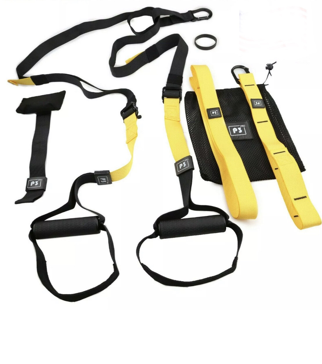 (P3) Pro suspension straps, bodyweight training straps, indoor/outdoor training