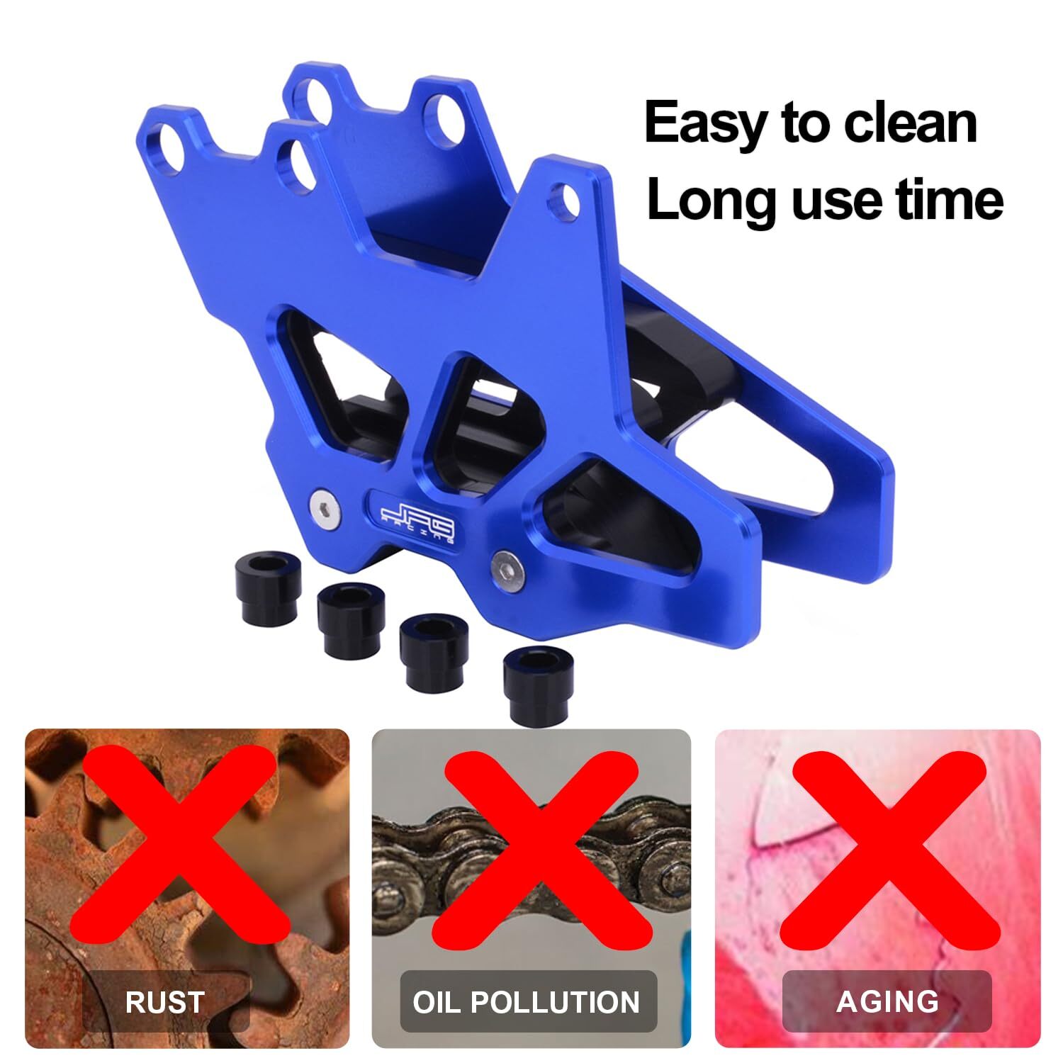 CNC Chain Guard Guide Protector For YZ125 YZ250 1997-2007 YZ250F 2001-2006 Blue