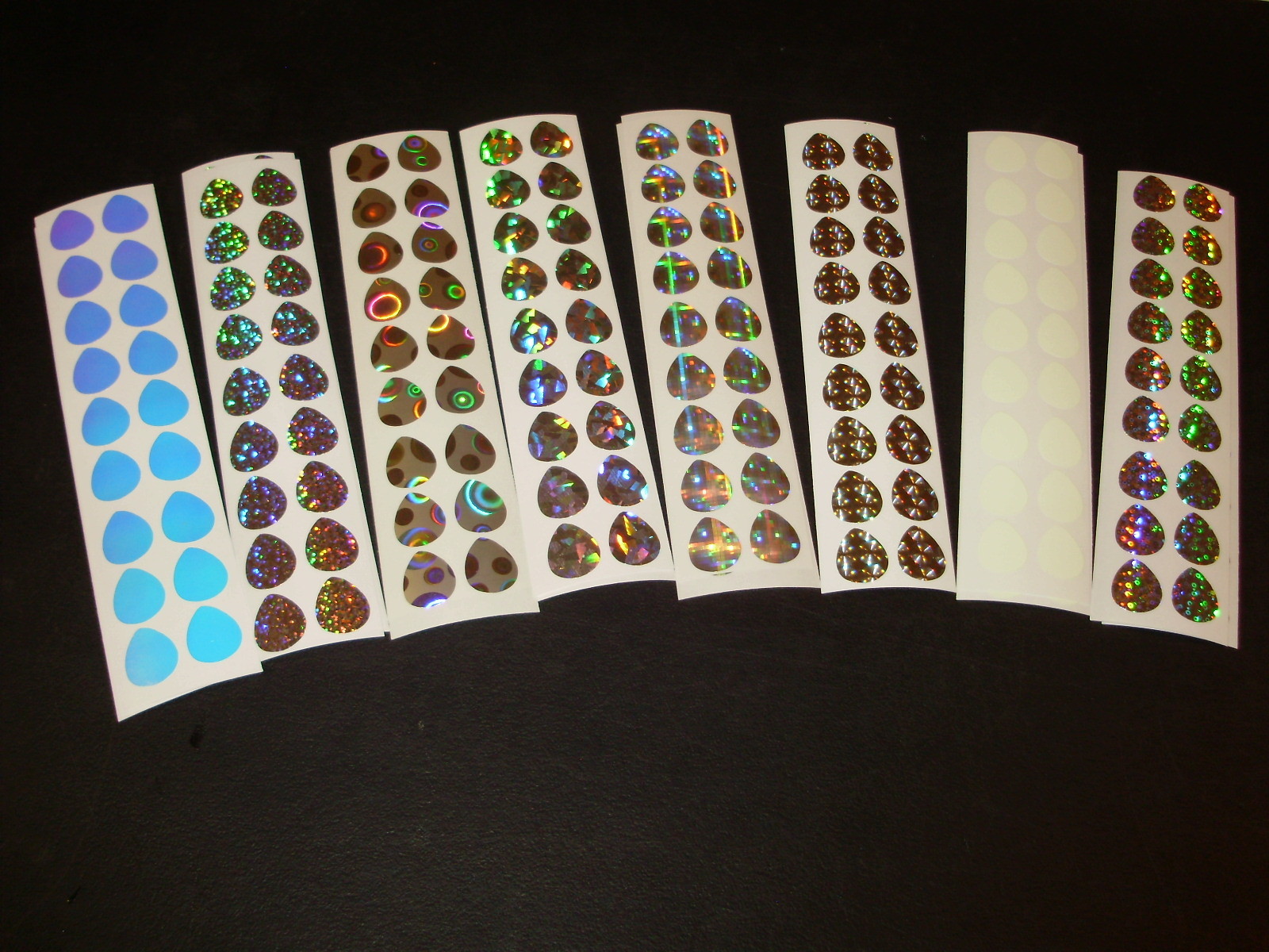 #2 Colorado Blade 50 PCS Holo/UV/Glow Die Cuts in 9 Styles Fishing Lure Tape