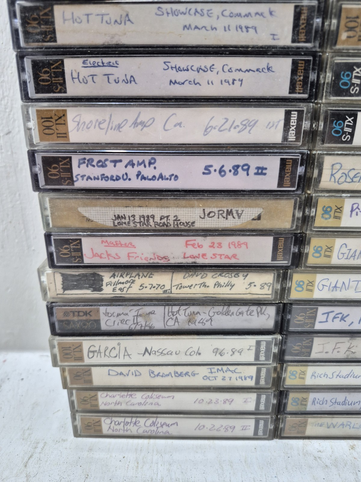 Lot Vintage The Grateful Dead & Others Cassette Tapes 1989 80s Concert Live