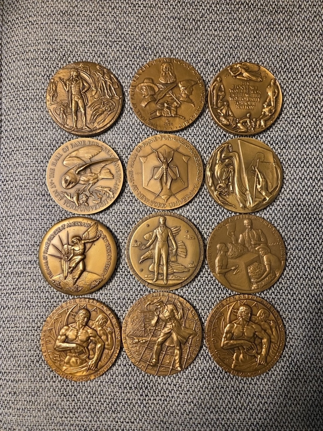 3" Hall of Fame For Great Americans Bronze Medal Medallic Art Co Choose Any (1)