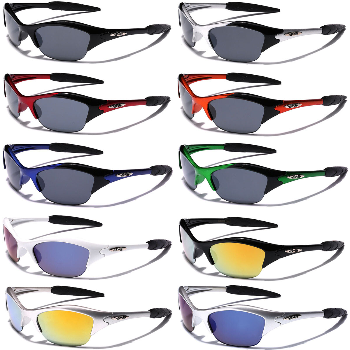 KIDS Sunglasses Boys Youth Sports Baseball Cycling Glasses Half Frame AGE 3-12