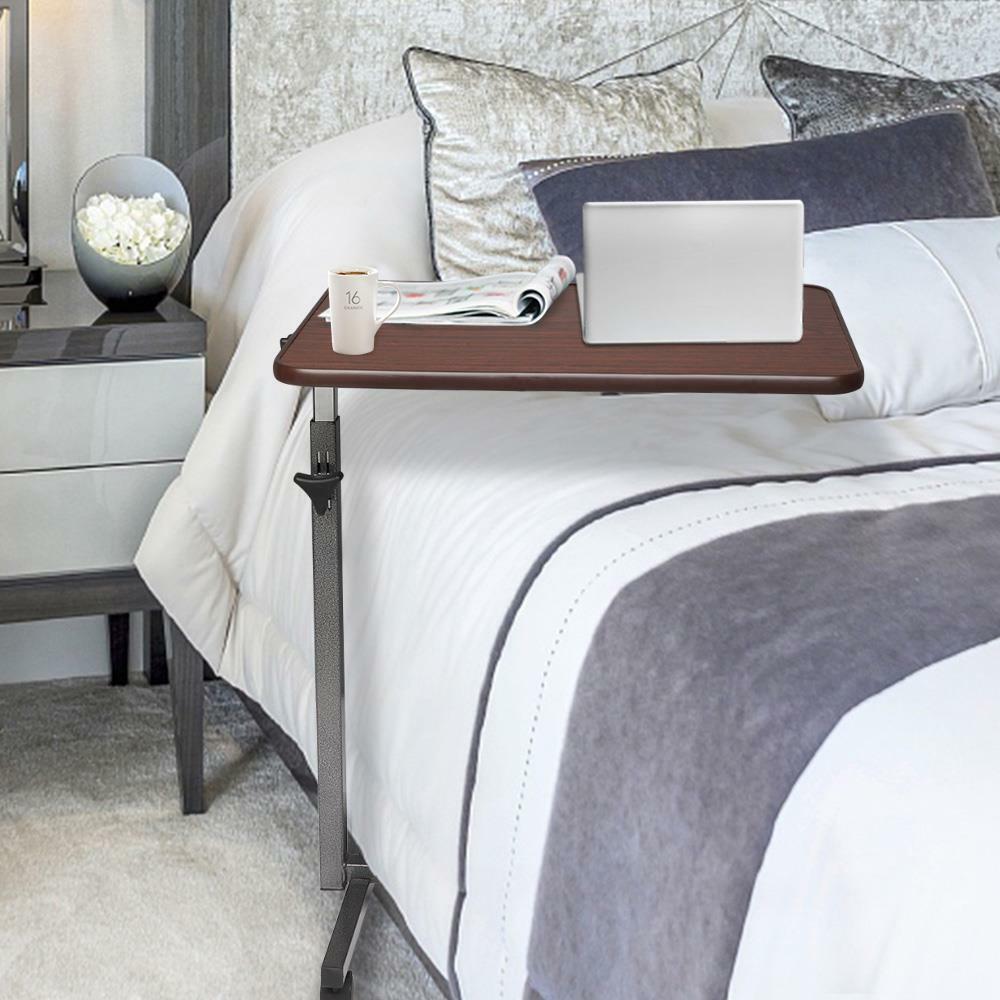 Overbed Rolling Table Over Bed Laptop Food Tray Hospital Desk With Tilting Top