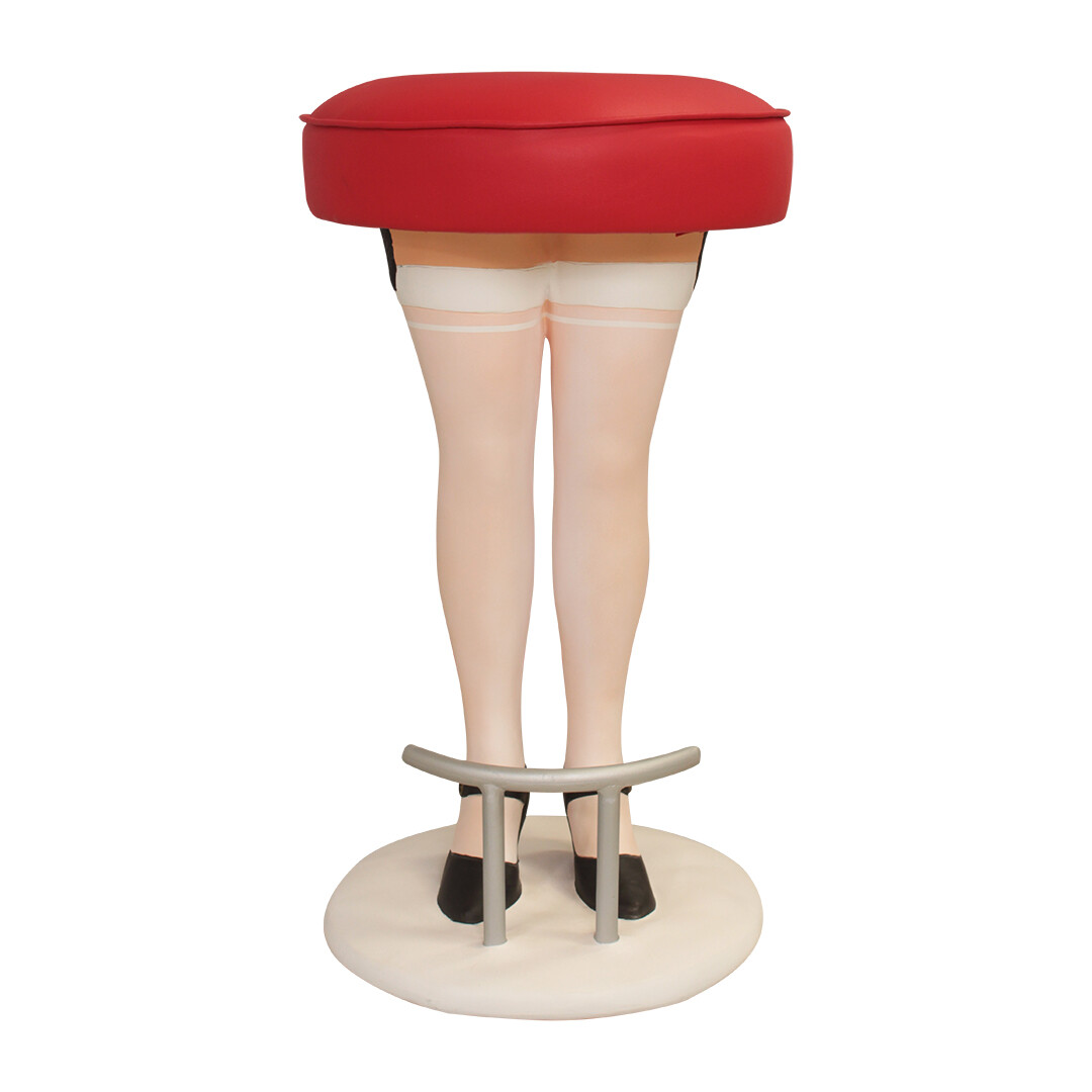 Lady Legs Bar Stool - Lady Legs Bar Stool White - Restaurant - Bar - Home Decor