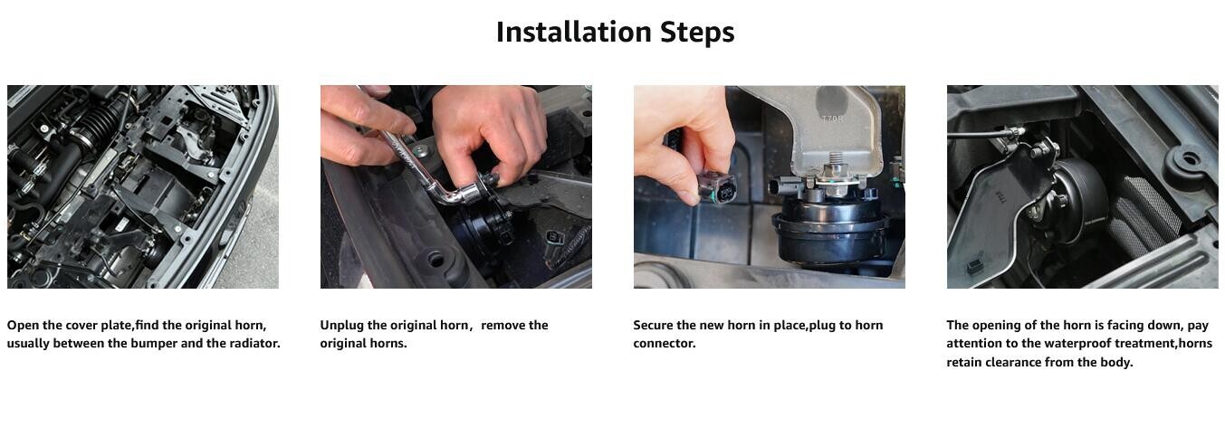 High Low Pitch Horn Assembly for Ford F150 Expedition Taurus Navigator Lincoln