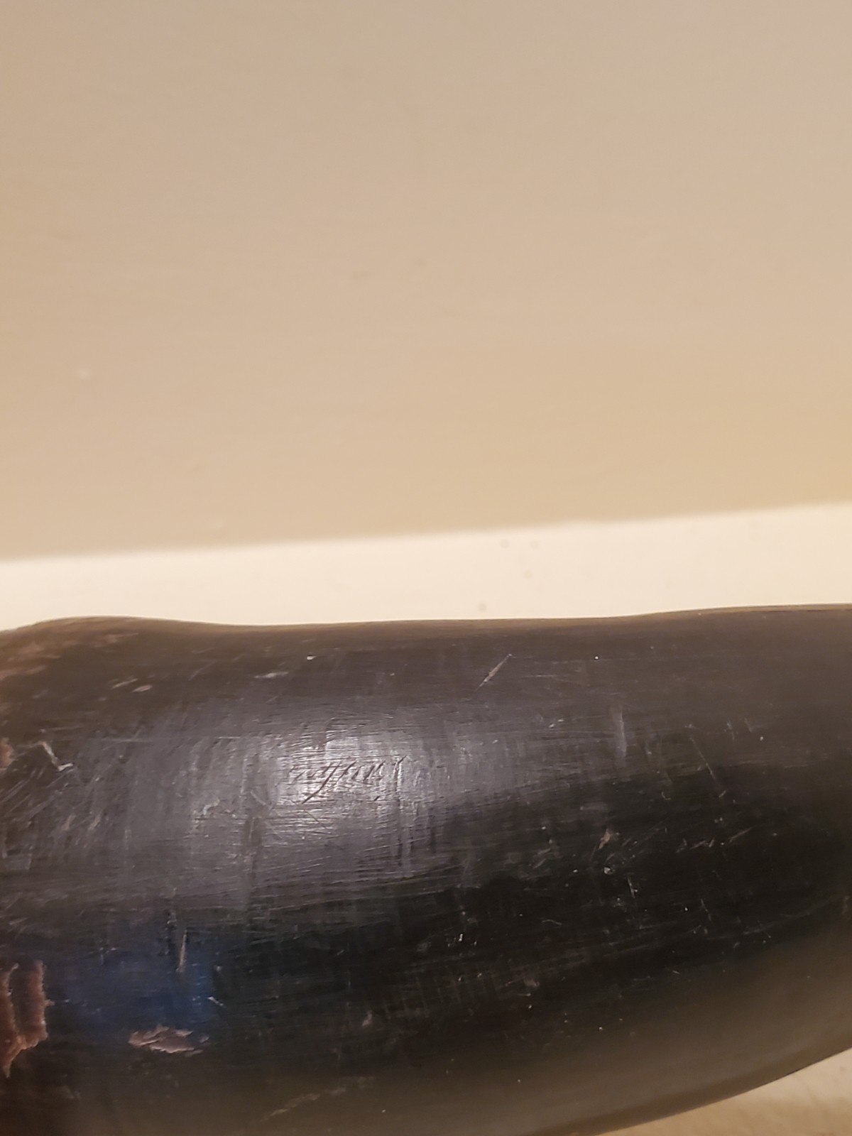 Antique OLD Native American Indian plains bison horn spoon 19th c.