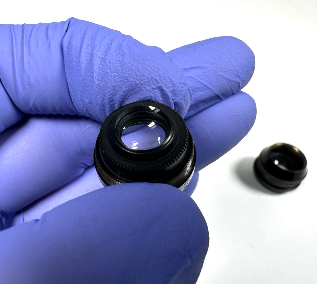 Antique Bausch & Lomb Zeiss 48mm Micro-Tessar Objective RMS Iris Diaphragm