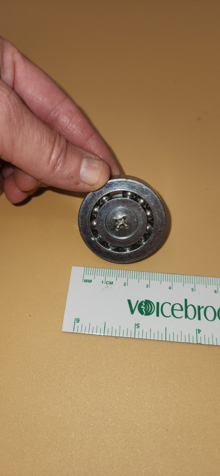 RANDELL 1 1/2" x 5/16" ROLLER BEARINGS Lot of 4 W/O Screws New