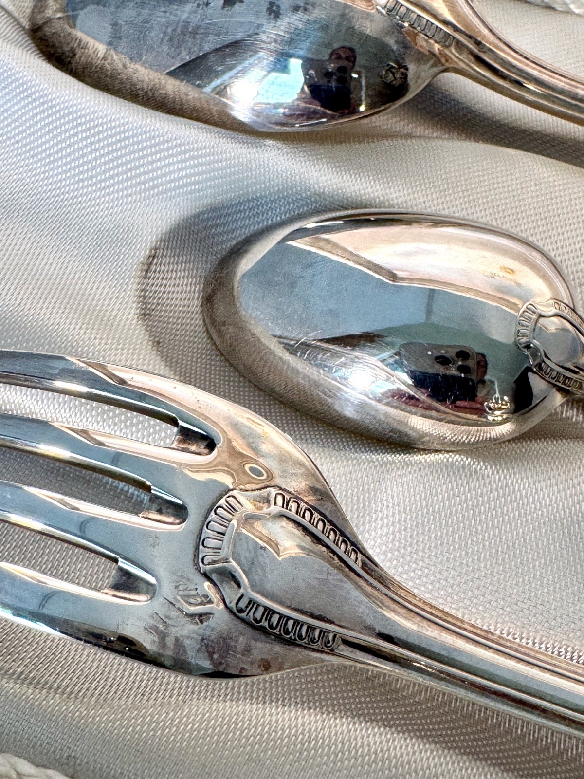 Vintage Christofle Godrons Pattern Silverplate Set in Original Presentation Box