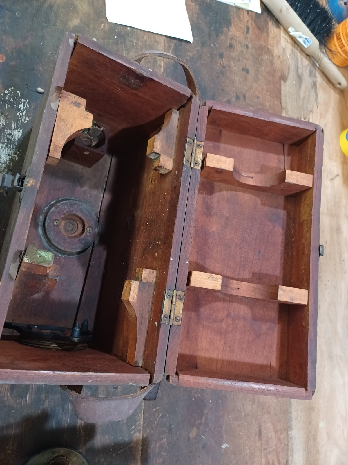 Vintage David White Transit Brass Surveying Scope Field Tool #37773 Milwaukee