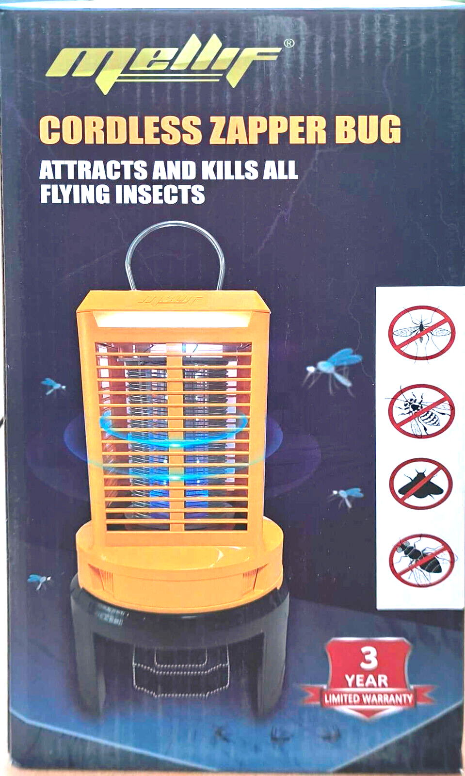 Mellif 20V Cordless Corded Mosquito Bug Zapper Lantern FOR DEWALT 20V Bare Tool