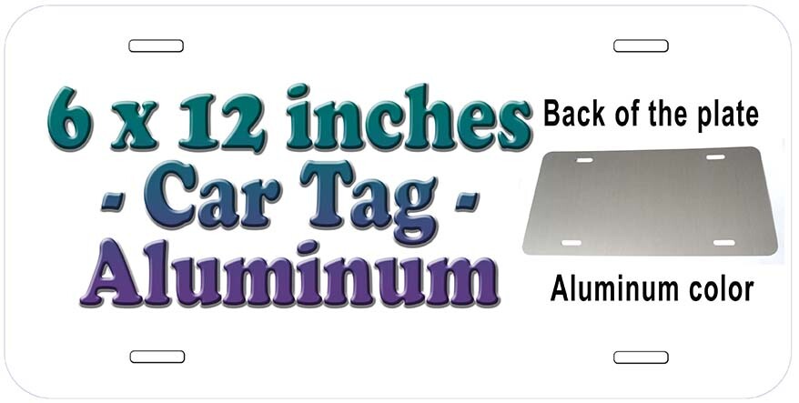 Hello Kitty Black Aluminum Car Tag License Plate HK12