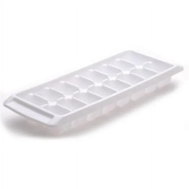 (2 pack) Rubbermaid® Quick Release Ice Cube Tray, Plastic, White, Rectangular