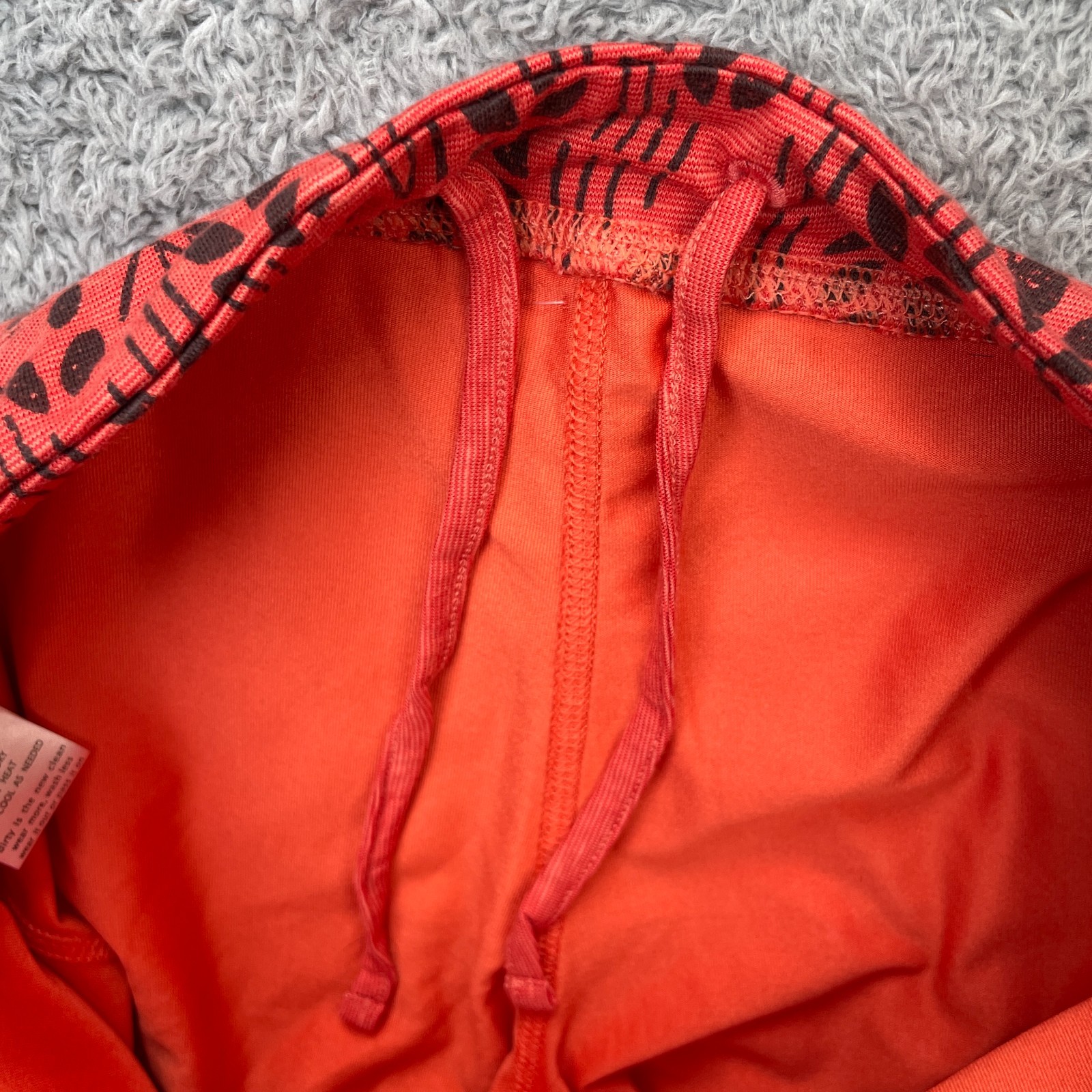 Toad And Co Skirt Womens Medium Orange A Line Botanical Print Cotton Stretch