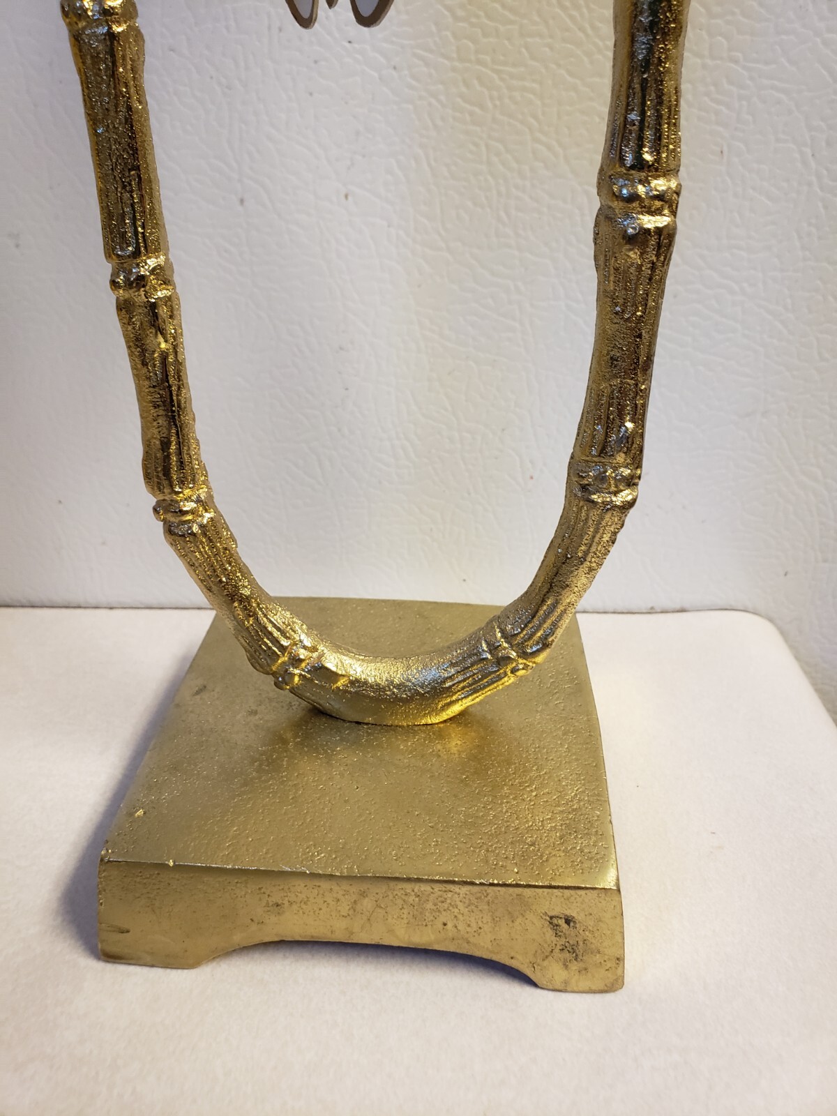 Uniquely Crafted by Artisans in India Metal Bamboo Candle Holder 13.5" Tall 