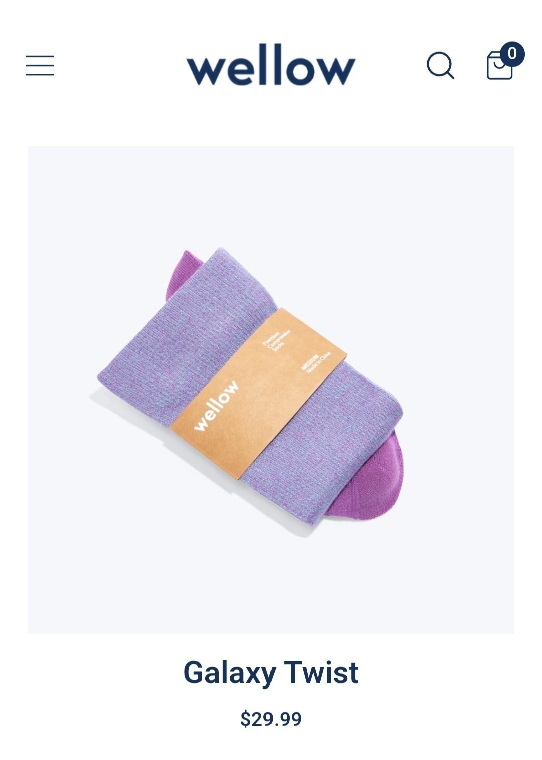 Two Pair Wellow Size Medium Wide Calf Bamboo Compression Socks In Galaxy Twist