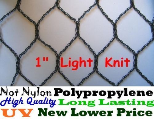 Netting Light Knitted Nets - Poultry Anti Bird Garden - 8 to 10 Year Lifespan!