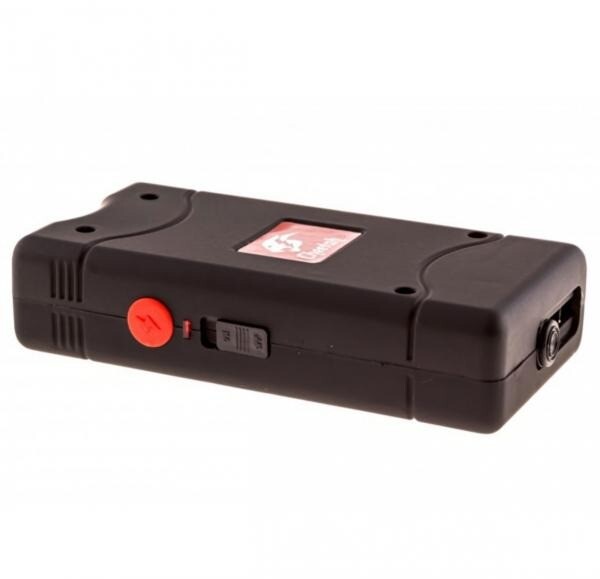 NEW BLACK Self Defense Tactical Mini Stun Gun 10 MV Rechargeable LED Flashlight