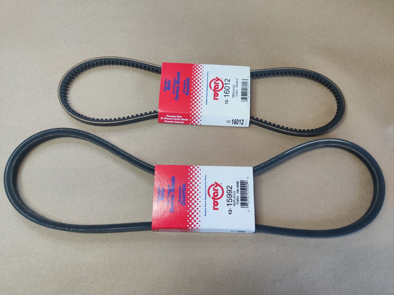 USA MADE Auger & Drive Belt Set for Toro 726 826 826LE 828 Power Max Snowblower