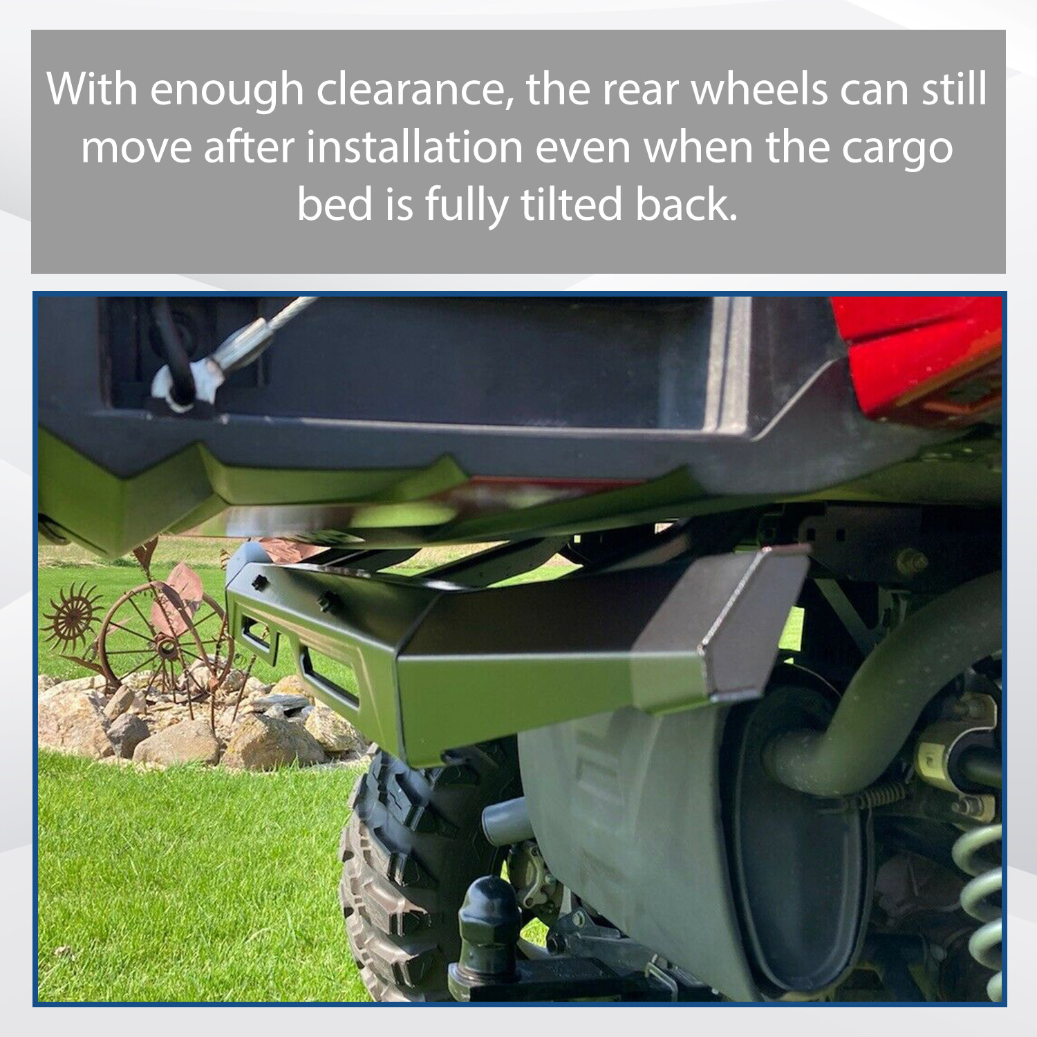 For Polaris Rear Bumper Brushguard 2018-2024 Ranger 1000 Crew XP #2882529