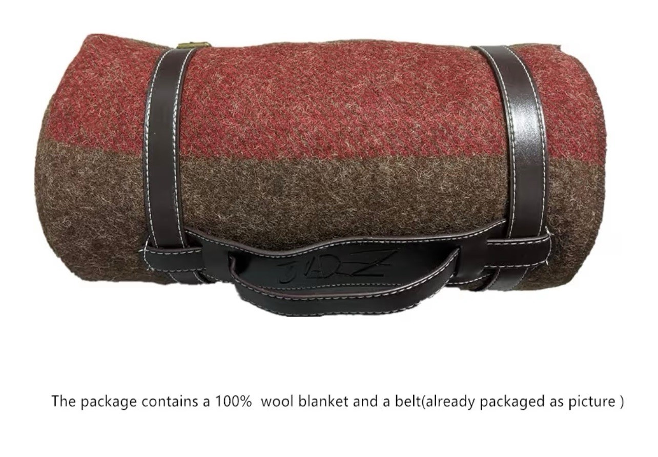 Wool Blanket 4.5lbs Swiss Army Military Reproduce Warm Thick Washable 59” X 80”