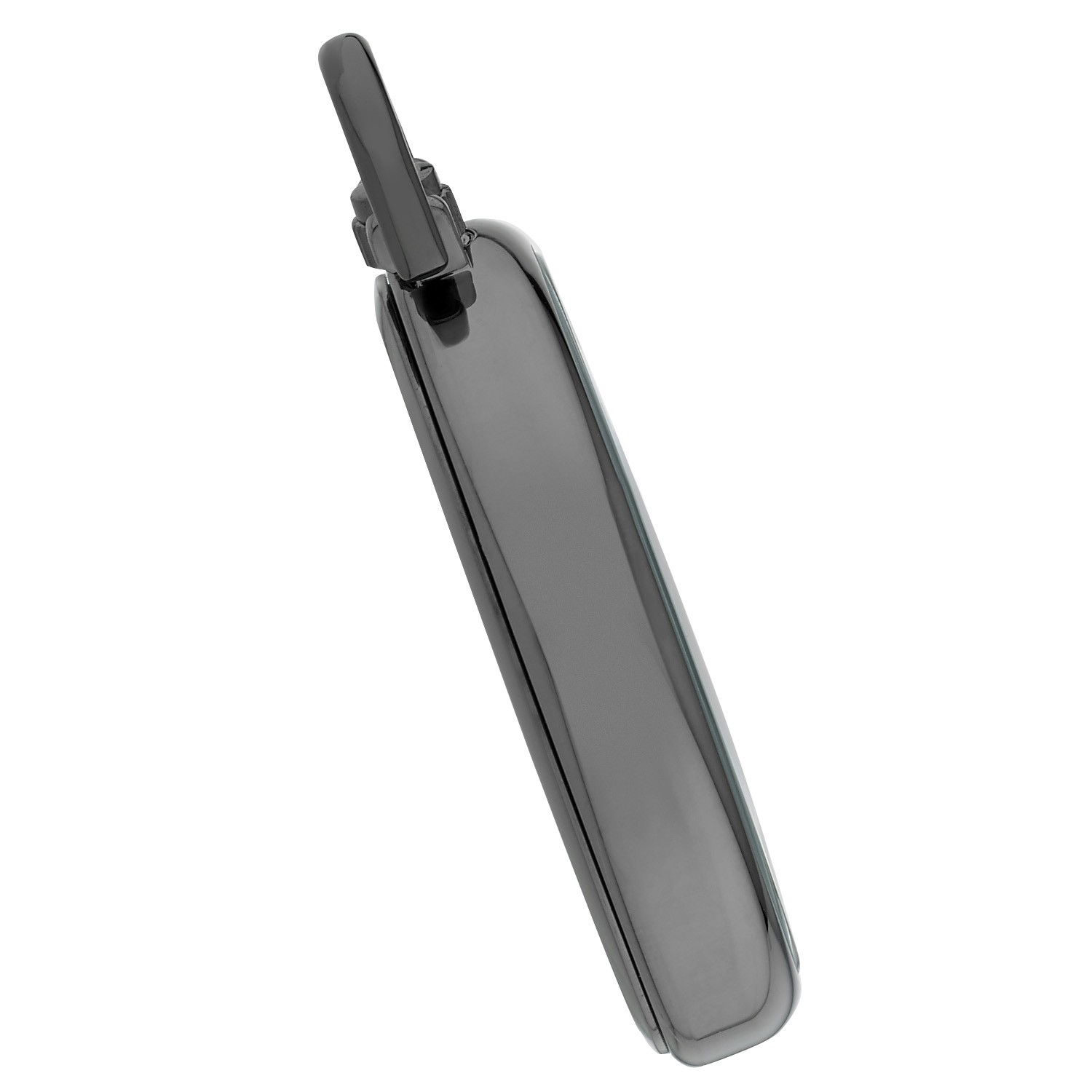 Gotham Men's Gunmetal Stainless Steel Analog Quartz Date Pocket Watch