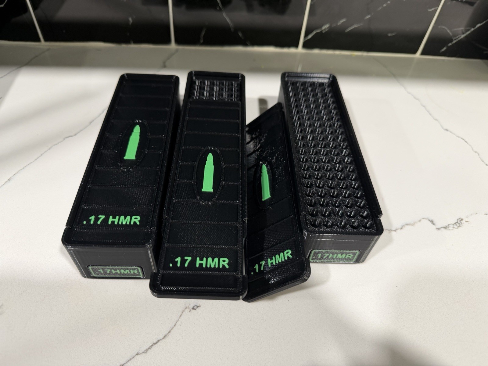 .17 HMR Ammo Box Locking 100 Round Capacity(3 Pack)