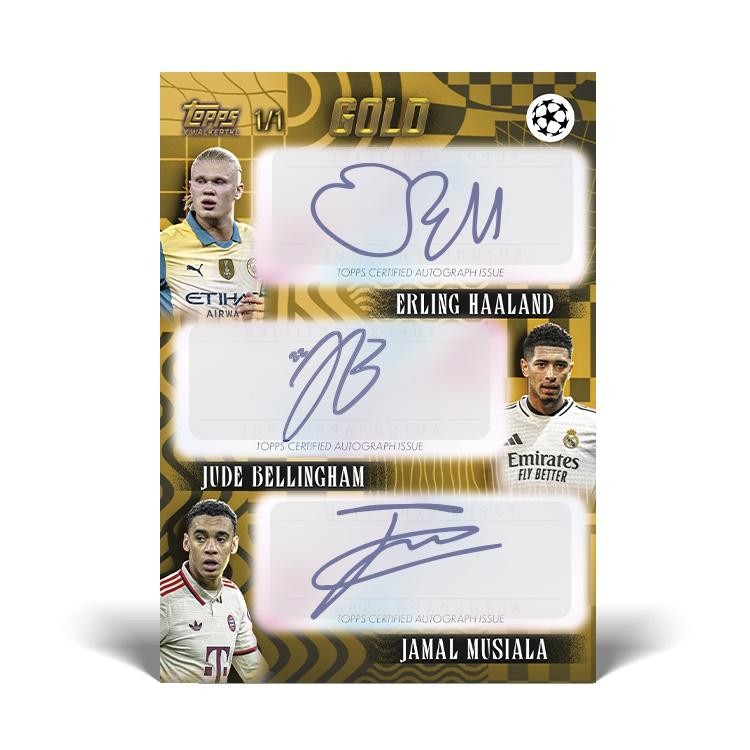 2024/25 Topps Gold UEFA Club Competitions Soccer Hobby Box