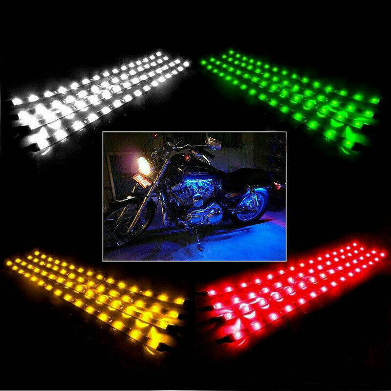 5 PCS 12V 12" 1FT 15SMD Flexible LED Strip Light Waterproof For Car Truck Boat