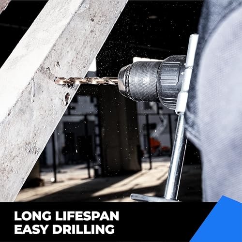 13PCS M35 HSS Metric Twist Drill Bit Set 1.5mm to 6.5mm for Hard Metal Stainless