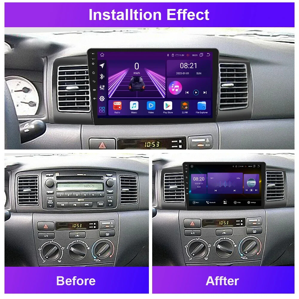 For Toyota Corolla 2003-2008 4G+64GB Android 13 Carplay Car Stereo Radio Navi