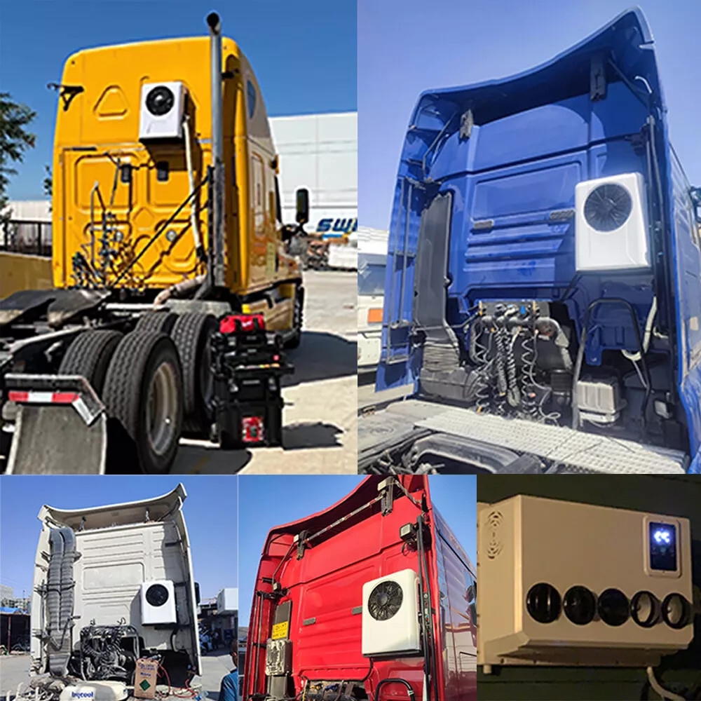 12V 12000BTU Truck Cab Air Conditioner Split A/C For Semi Trucks RV Caravan Vans