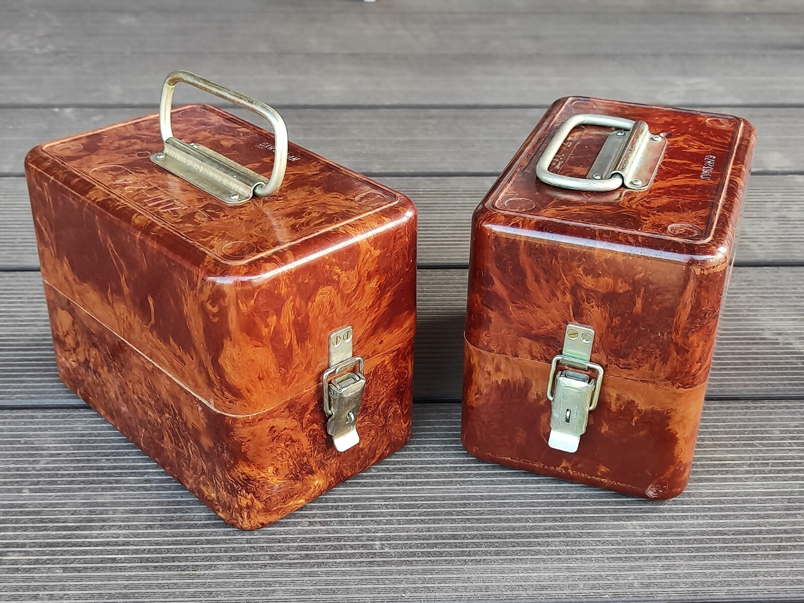 2 pcs Soviet Bakelite Box.USSR Bakelite Ammo Box Vintage Military USSR Bakelite