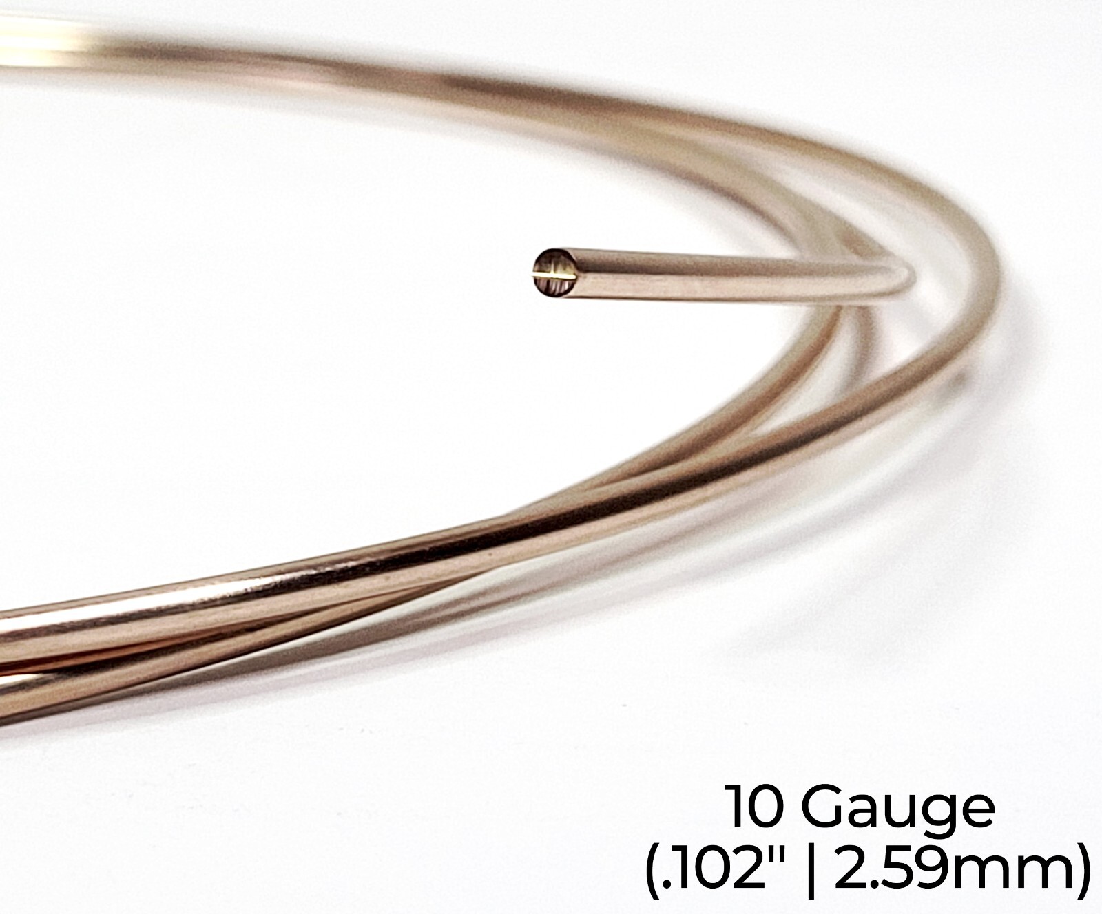 14/20 Rose Gold-Filled Wire | Round | Dead Soft | 10-30 Gauge | 1-10 ft | USA