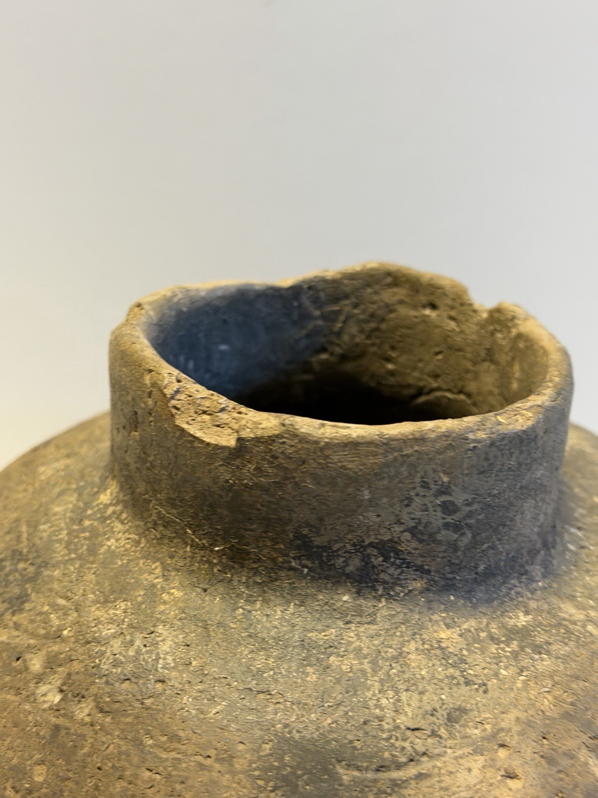 Antique Original Native American Indian Clay Pottery Jug; NICE