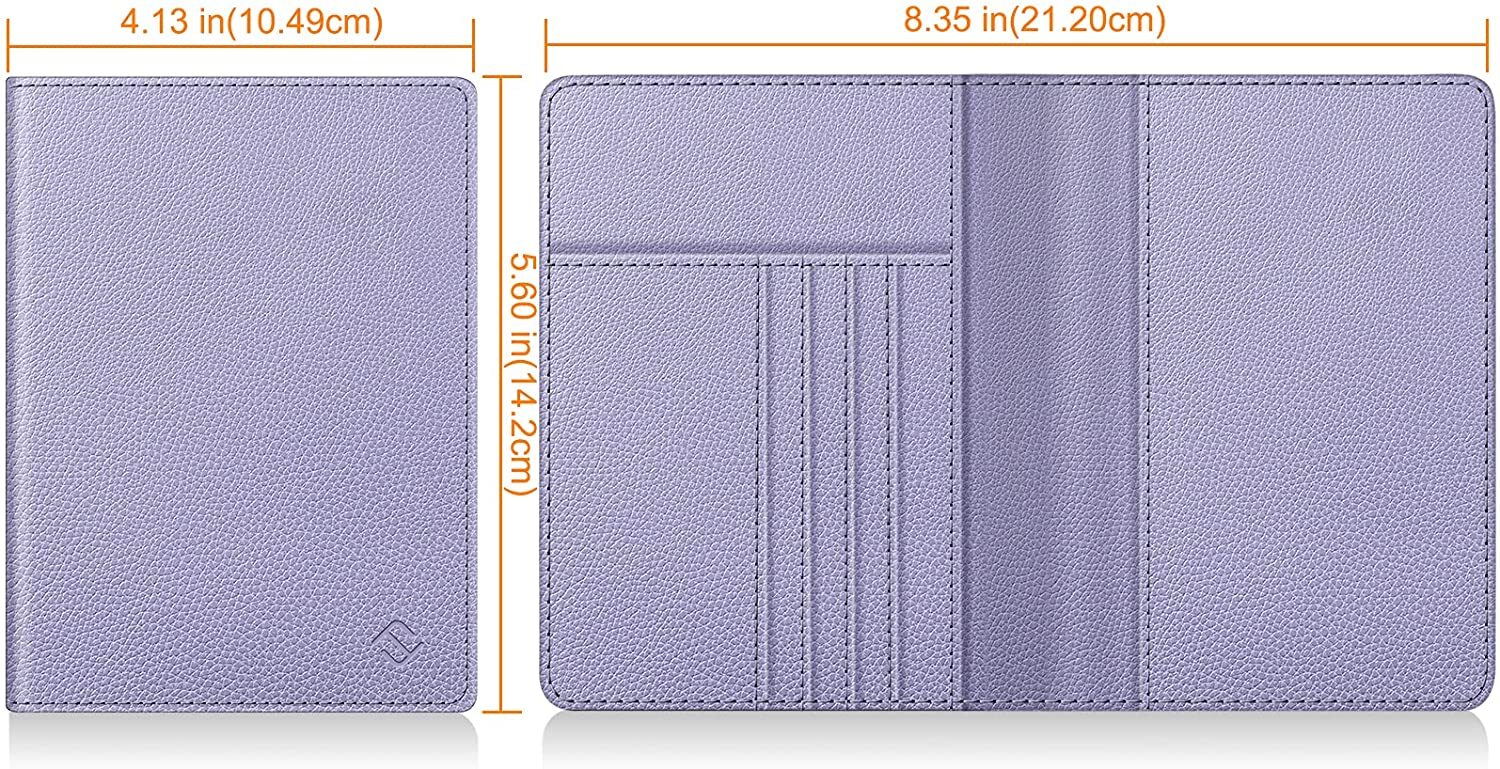 Slim Leather Travel Passport Wallet Holder RFID Blocking ID Card Case Cover USA