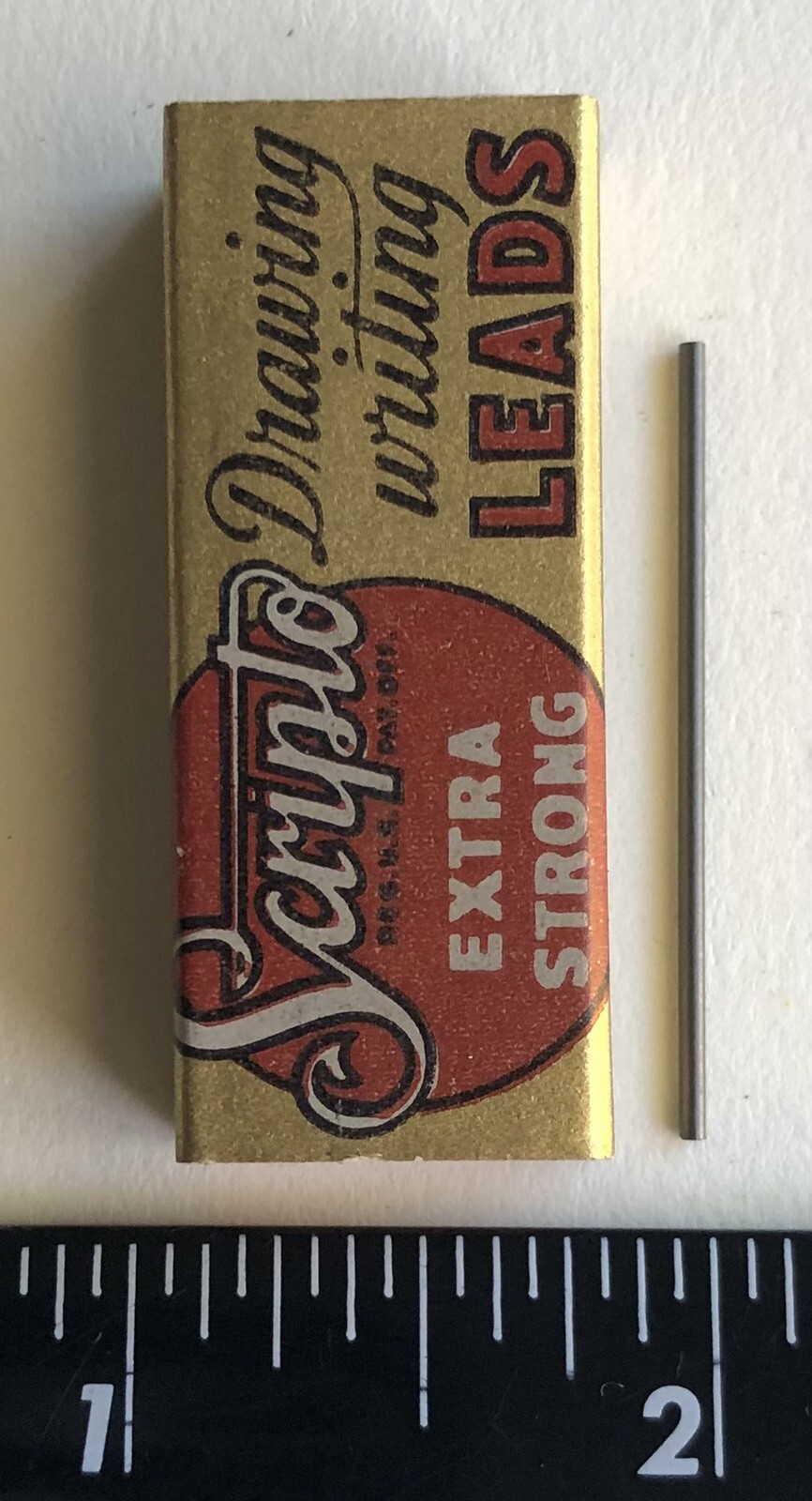 Vintage Scripto Mechanical Pencil Lead HB Medium 1.18mm NOS 24 Pack USA